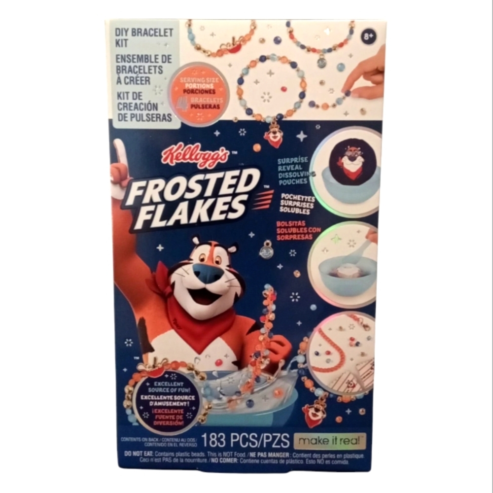 New in box Surprize Reveal Kelloggs DIY Bracelet Kit 183 pieces